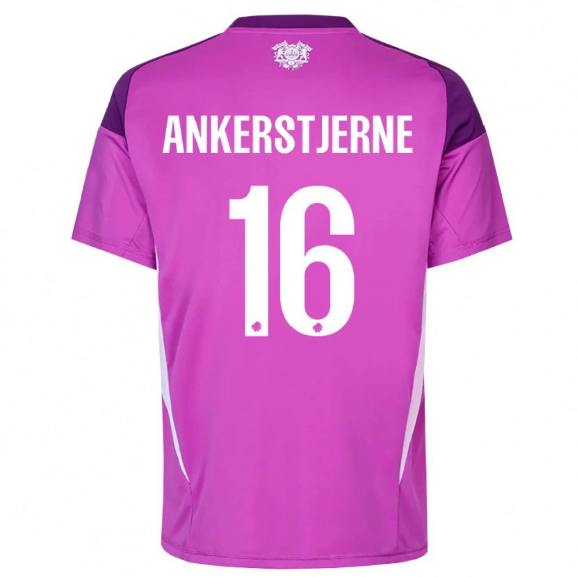 Danxen Dames Ida Ankerstjerne #16 Lila Paars Wit Keepersshirt 2025/26 T-Shirt België