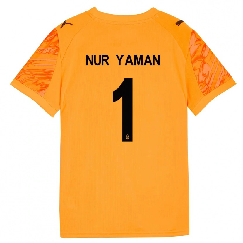 Danxen Dames Gamze Nur Yaman #1 Donker Oranje Zwart Keepersshirt 2025/26 T-Shirt België