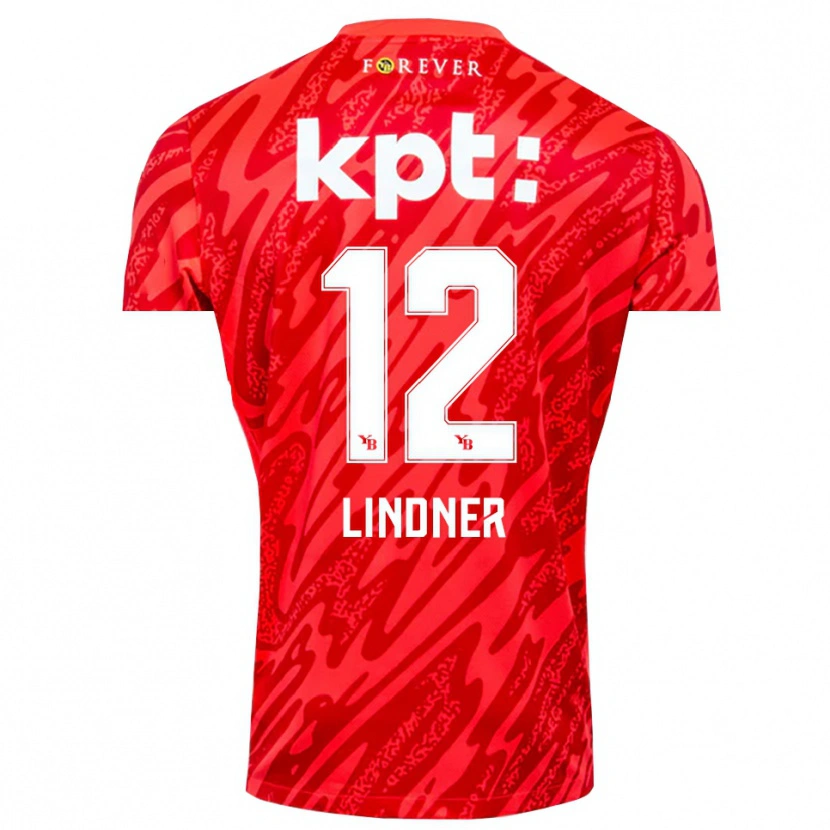 Danxen Dames Heinz Lindner #12 Rood Wit Keepersshirt 2025/26 T-Shirt België