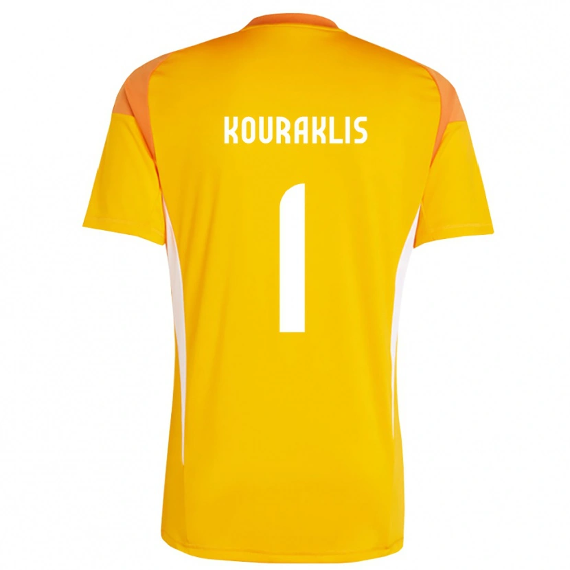 Danxen Dames Georgios Kouraklis #1 Oranje Wit Keepersshirt 2025/26 T-Shirt België