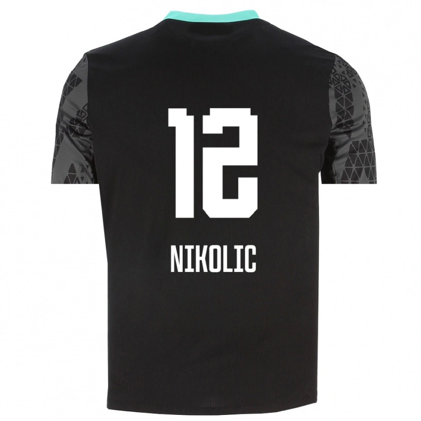 Danxen Dames Uros Nikolic #12 Dim Grijs Zwart Keepersshirt 2025/26 T-Shirt België