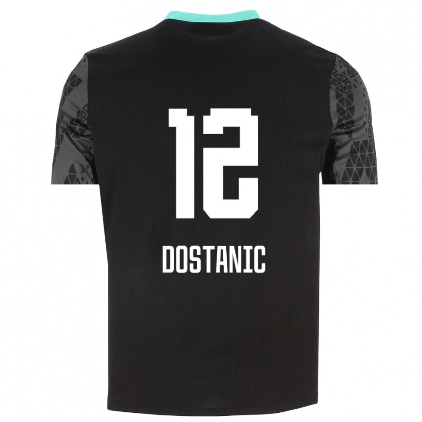 Danxen Dames Filip Dostanic #12 Dim Grijs Zwart Keepersshirt 2025/26 T-Shirt België