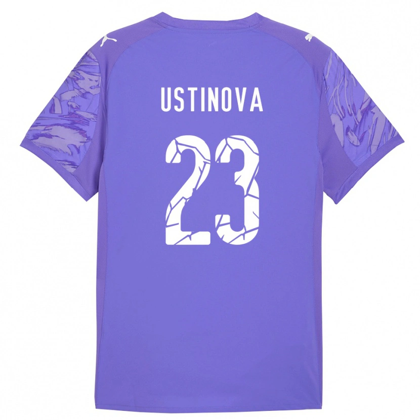 Danxen Dames Liudmyla Ustinova #23 Lila Paars Keepersshirt 2025/26 T-Shirt België