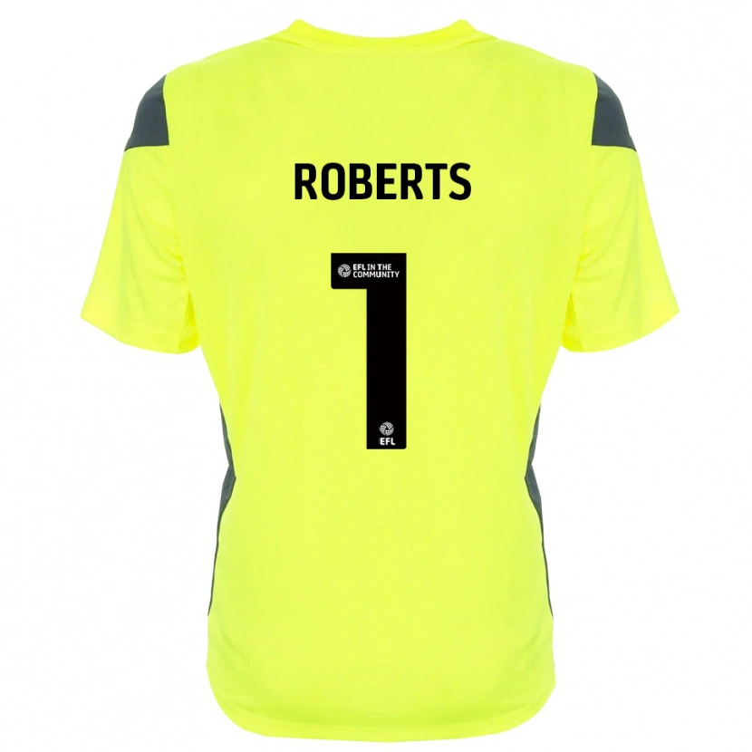 Danxen Dames Myles Roberts #1 Fluorescerend Groen Zwart Keepersshirt 2025/26 T-Shirt België