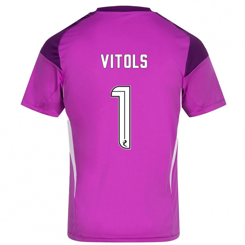 Danxen Dames Rodrigo Vitols #1 Paars Magenta Keepersshirt 2025/26 T-Shirt België