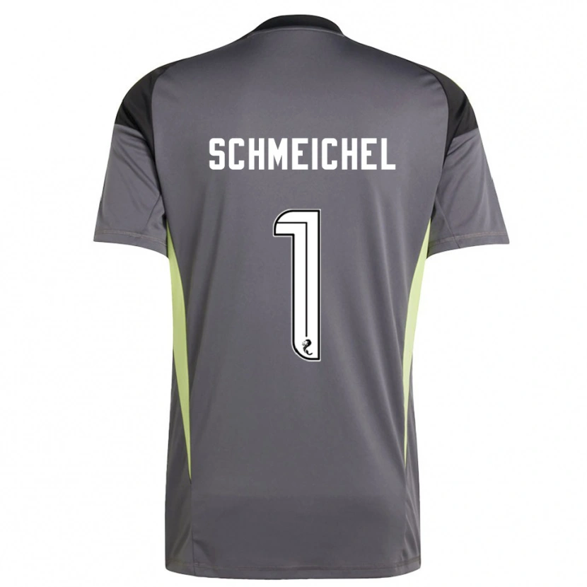 Danxen Dames Kasper Schmeichel #1 Grijs Wit Keepersshirt 2025/26 T-Shirt België