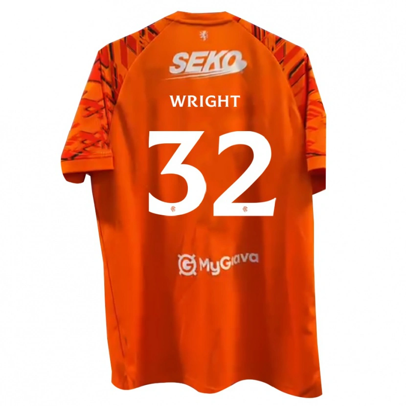 Danxen Dames Kieran Wright #32 Oranje Wit Keepersshirt 2025/26 T-Shirt België