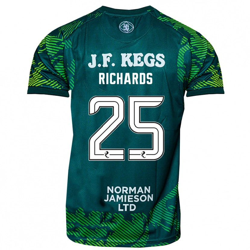 Danxen Dames Dave Richards #25 Groen Wit Keepersshirt 2025/26 T-Shirt België