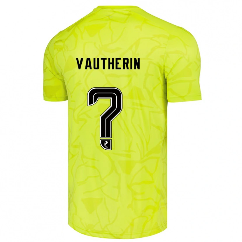 Danxen Dames Sam Vautherin #0 Geel Zwart Keepersshirt 2025/26 T-Shirt België