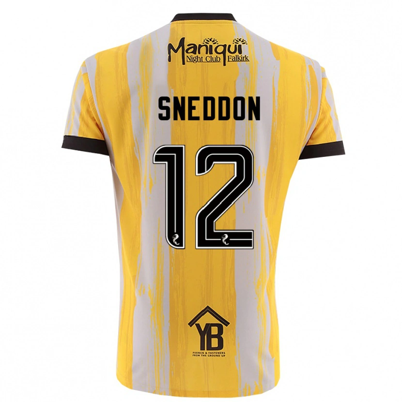 Danxen Dames Jamie Sneddon #12 Geel Zwart Keepersshirt 2025/26 T-Shirt België
