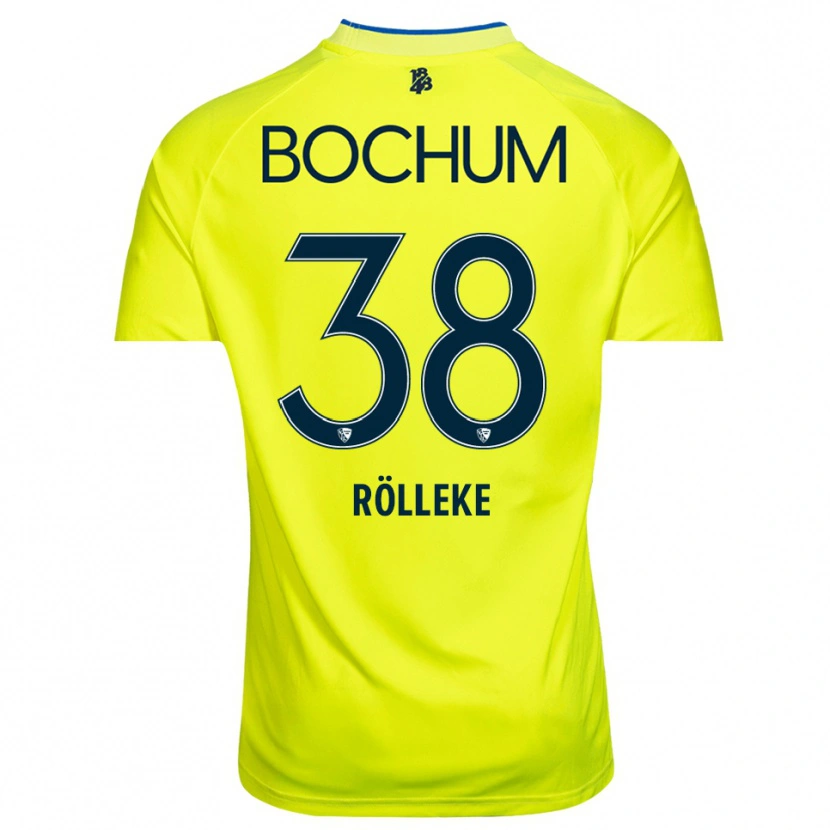 Danxen Dames Hugo Rölleke #38 Geel Groen Keepersshirt 2025/26 T-Shirt België