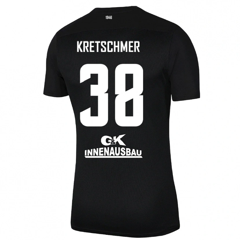 Danxen Dames Theo Kretschmer #38 Zwart Wit Keepersshirt 2025/26 T-Shirt België