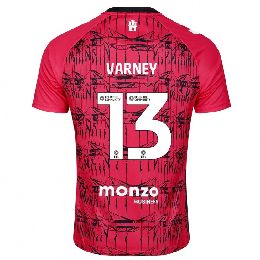Danxen Dames Oscar Varney #13 Rood Wit Keepersshirt 2025/26 T-Shirt België