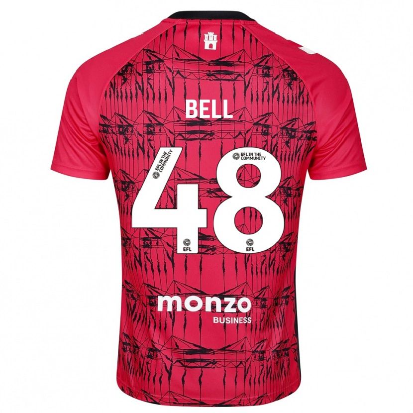 Danxen Dames Luke Bell #48 Rood Wit Keepersshirt 2025/26 T-Shirt België