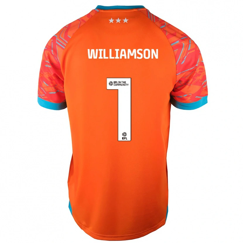Danxen Dames Woody Williamson #1 Oranje Wit Keepersshirt 2025/26 T-Shirt België