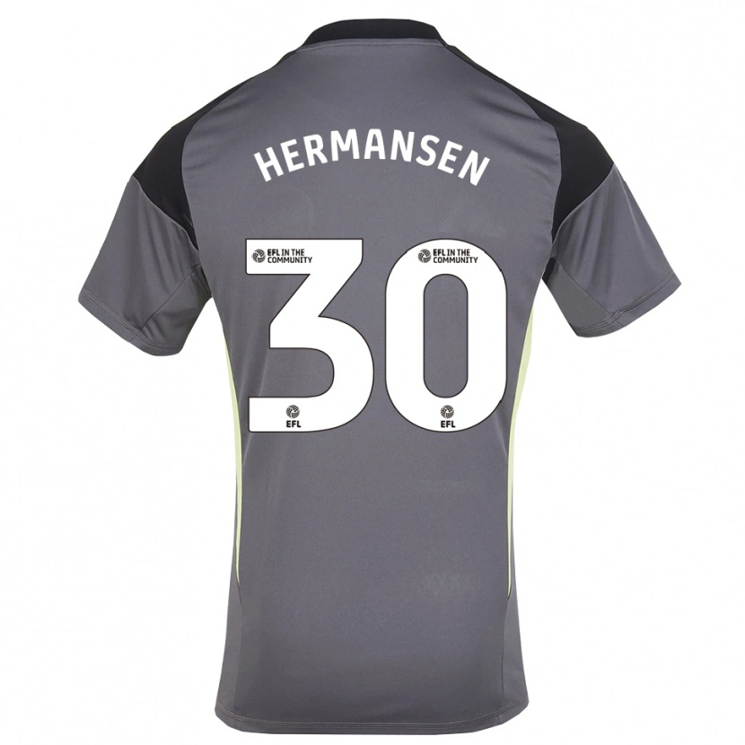 Danxen Dames Mads Hermansen #30 Grijs Wit Keepersshirt 2025/26 T-Shirt België