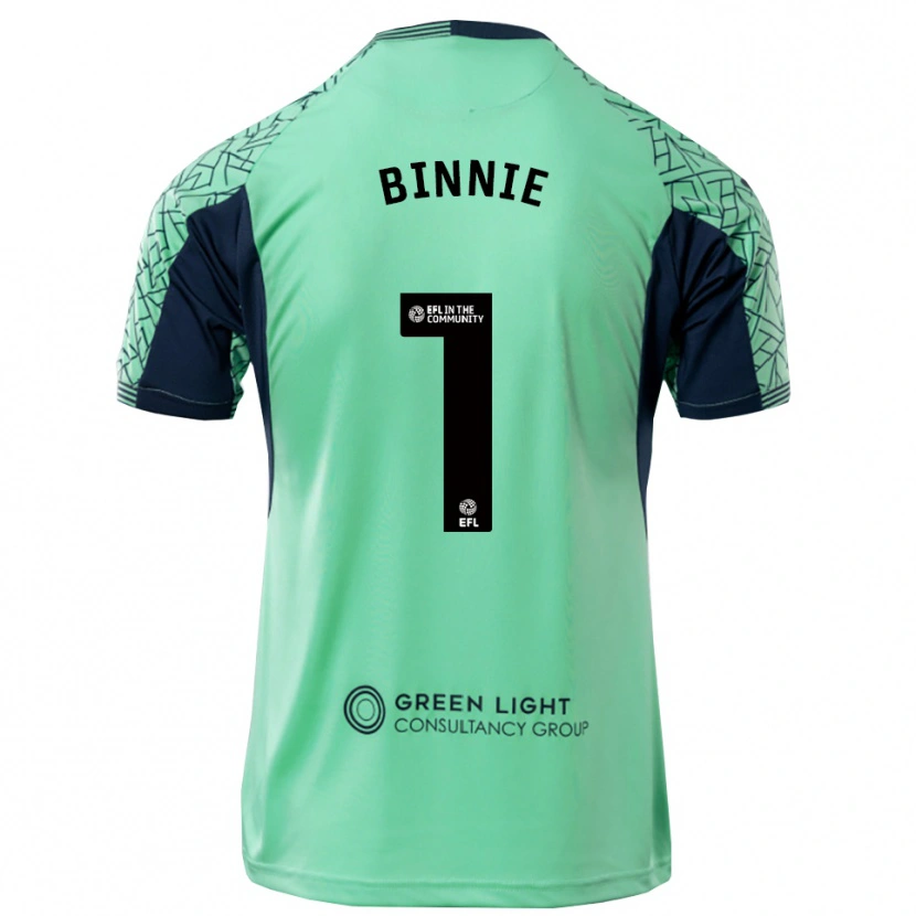 Danxen Dames Ethan Binnie #1 Aqua Zwart Keepersshirt 2025/26 T-Shirt België