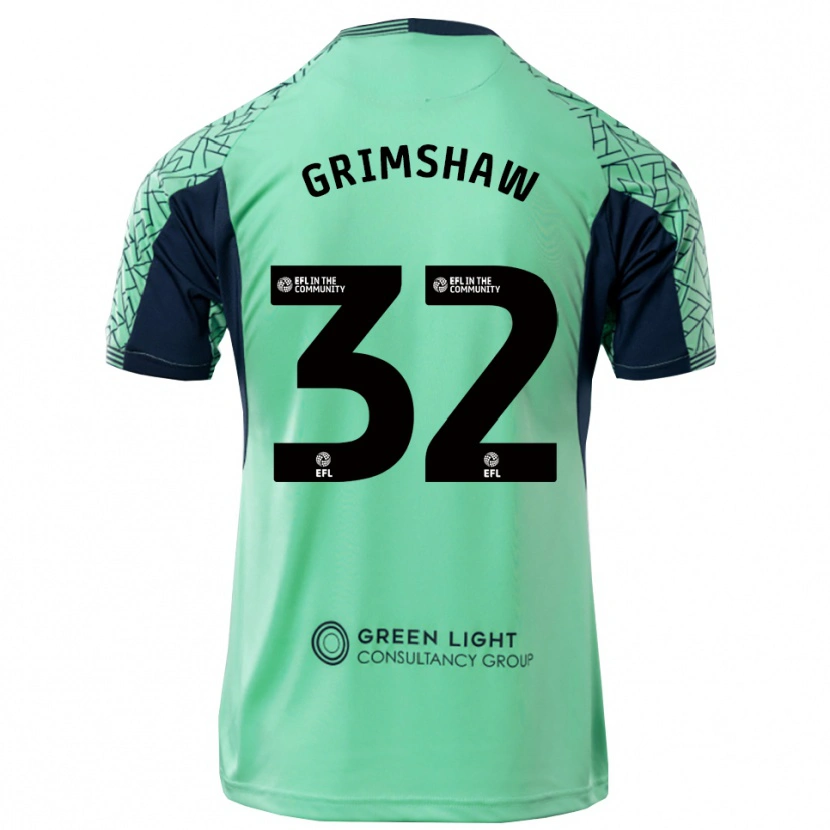 Danxen Dames Daniel Grimshaw #32 Aqua Zwart Keepersshirt 2025/26 T-Shirt België
