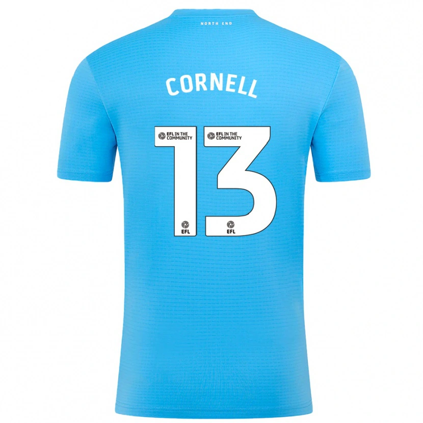 Danxen Dames David Cornell #13 Blauw Wit Keepersshirt 2025/26 T-Shirt België