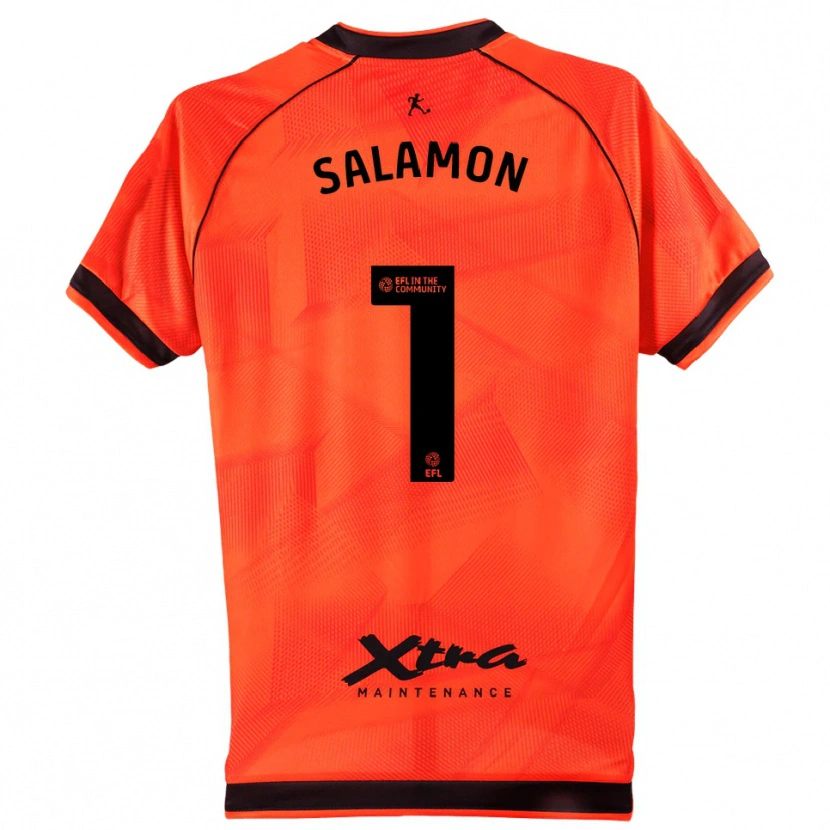 Danxen Dames Matteo Salamon #1 Oranje Zwart Keepersshirt 2025/26 T-Shirt België