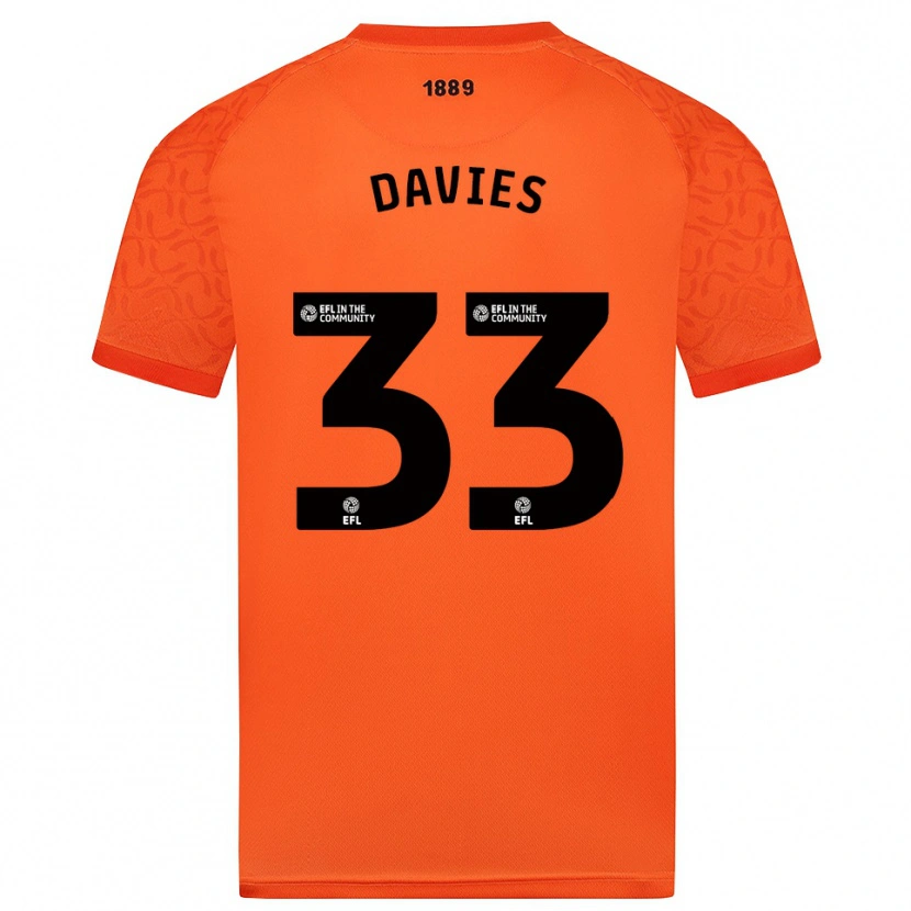 Danxen Dames Bethan Davies #33 Oranje Zwart Keepersshirt 2025/26 T-Shirt België