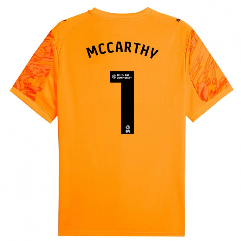 Danxen Dames Alex McCarthy #1 Oranje Zwart Keepersshirt 2025/26 T-Shirt België