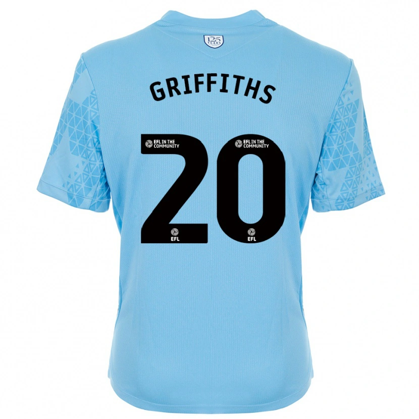 Danxen Dames Josh Griffiths #20 Hemelsblauw Zwart Keepersshirt 2025/26 T-Shirt België