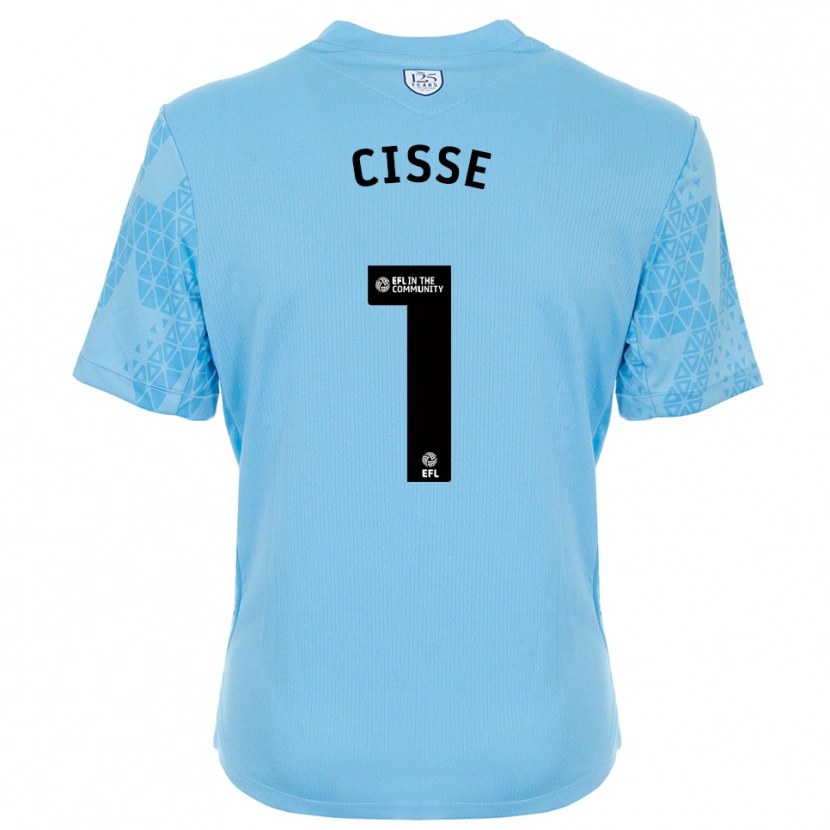 Danxen Dames Ben Cisse #1 Hemelsblauw Zwart Keepersshirt 2025/26 T-Shirt België