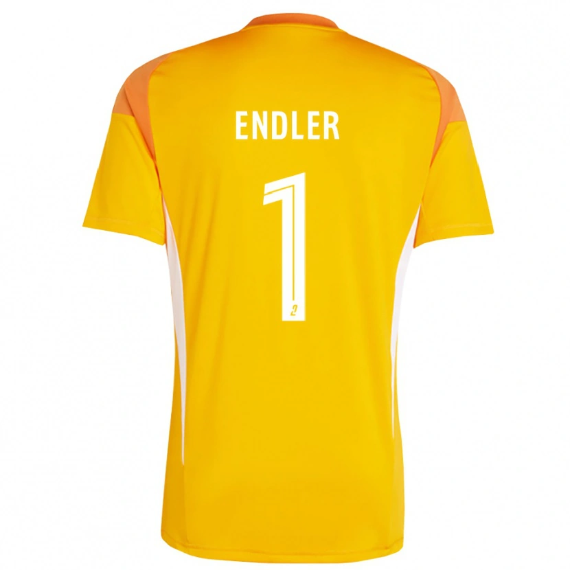Danxen Dames Christiane Endler #1 Oranje Rood Keepersshirt 2025/26 T-Shirt België