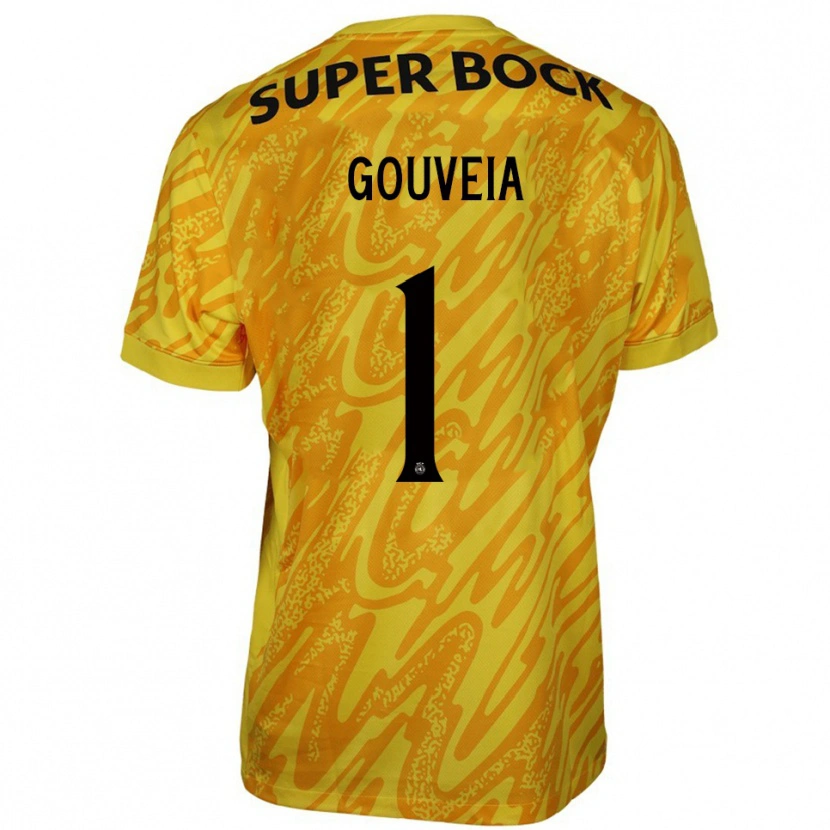 Danxen Dames Miguel Gouveia #1 Geel Oranje Keepersshirt 2025/26 T-Shirt België