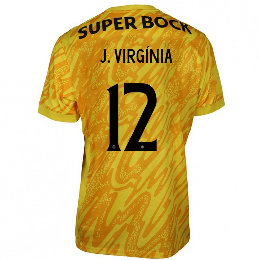 Danxen Dames João Virgínia #12 Geel Oranje Keepersshirt 2025/26 T-Shirt België
