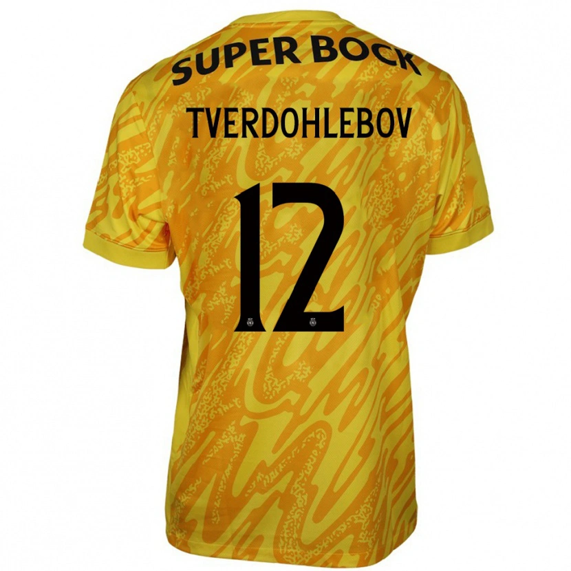 Danxen Dames Alex Tverdohlebov #12 Geel Oranje Keepersshirt 2025/26 T-Shirt België