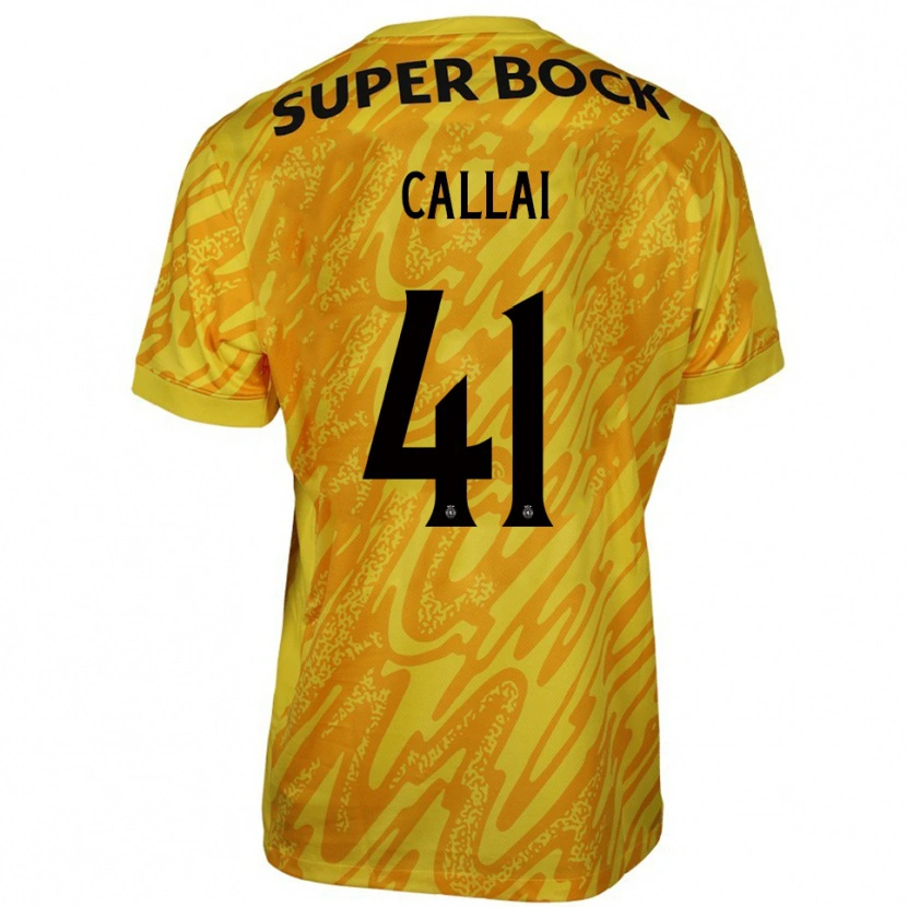 Danxen Dames Diego Callai #41 Geel Oranje Keepersshirt 2025/26 T-Shirt België