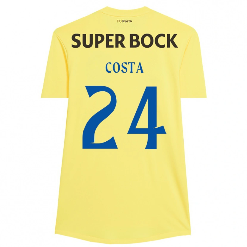 Danxen Dames João Costa #24 Lichtgeel Zwart Keepersshirt 2025/26 T-Shirt België
