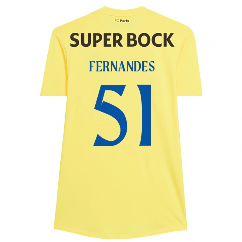 Danxen Dames Diogo Fernandes #51 Lichtgeel Zwart Keepersshirt 2025/26 T-Shirt België