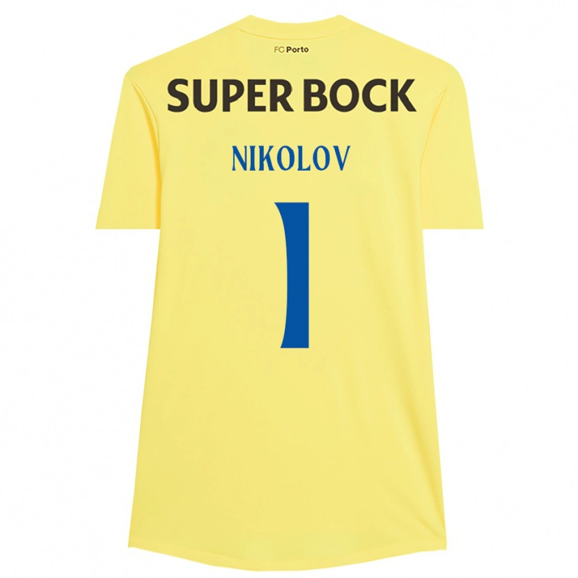 Danxen Dames Antoni Nikolov #1 Lichtgeel Zwart Keepersshirt 2025/26 T-Shirt België