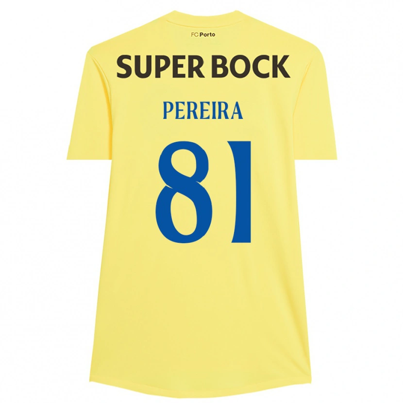 Danxen Dames Martim Pereira #81 Lichtgeel Zwart Keepersshirt 2025/26 T-Shirt België