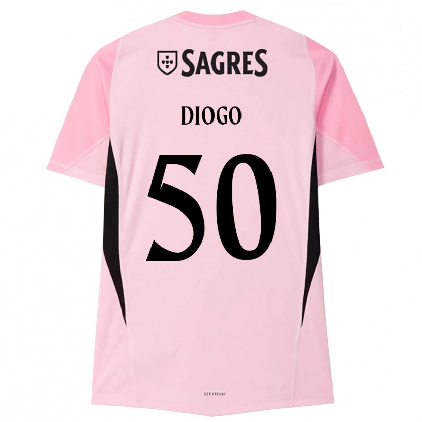 Danxen Dames Diogo Ferreira #50 Roze Zwart Keepersshirt 2025/26 T-Shirt België