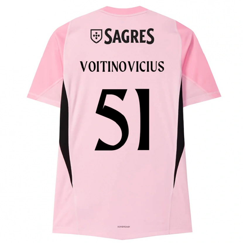 Danxen Dames Arnas Voitinovičius #51 Roze Zwart Keepersshirt 2025/26 T-Shirt België