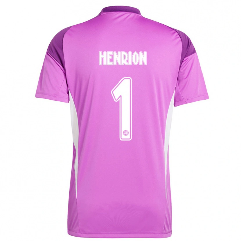 Danxen Dames Martin Henrion #1 Lichtpaars Wit Keepersshirt 2025/26 T-Shirt België