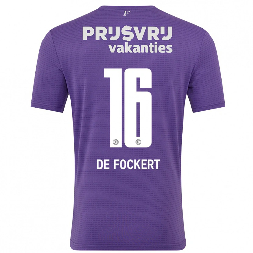 Danxen Dames Maarten de Fockert #16 Paars Wit Keepersshirt 2025/26 T-Shirt België
