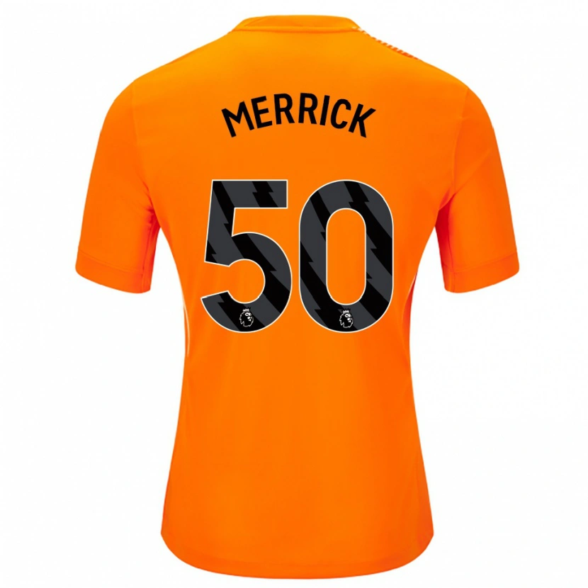 Danxen Dames Max Merrick #50 Oranje Zwart Keepersshirt 2025/26 T-Shirt België