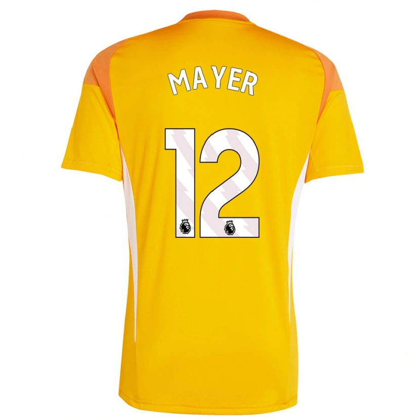 Danxen Dames Oliver Mayer #12 Oranje Wit Keepersshirt 2025/26 T-Shirt België