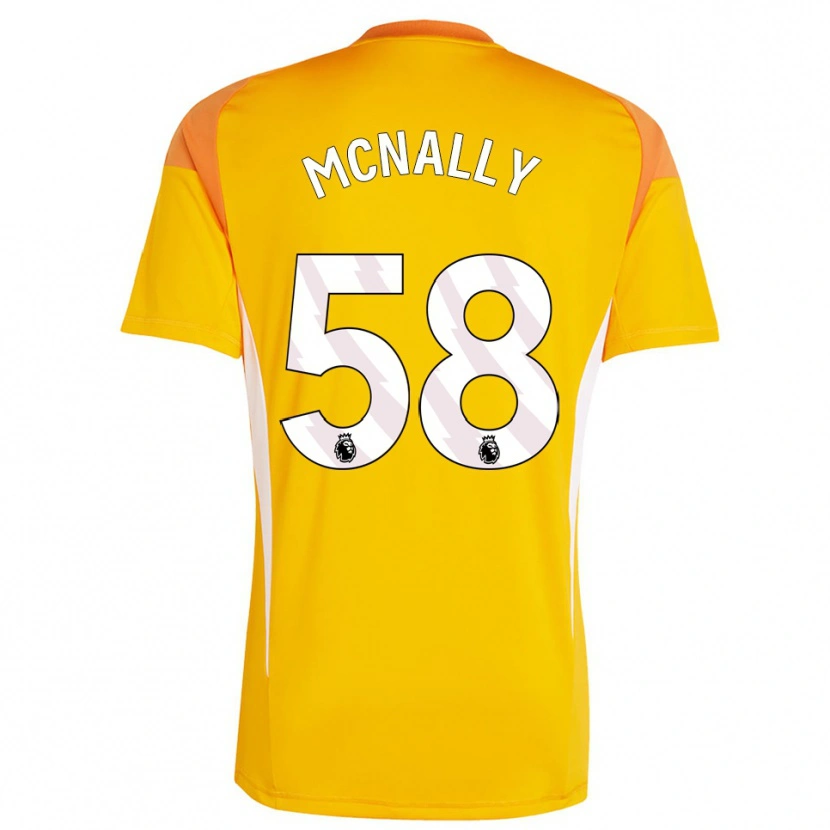 Danxen Dames Alfie McNally #58 Oranje Wit Keepersshirt 2025/26 T-Shirt België