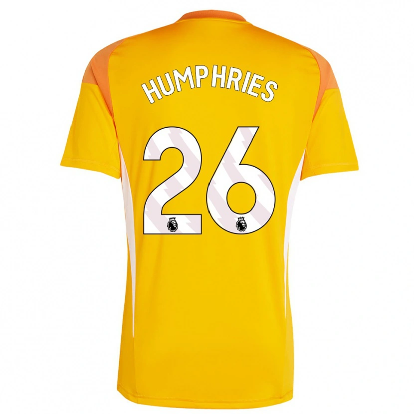 Danxen Dames Marni Humphries #26 Oranje Wit Keepersshirt 2025/26 T-Shirt België