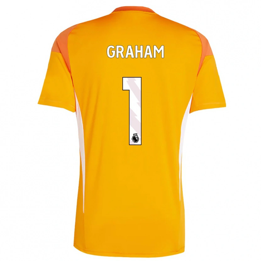 Danxen Dames Ally Graham #1 Oranje Wit Keepersshirt 2025/26 T-Shirt België