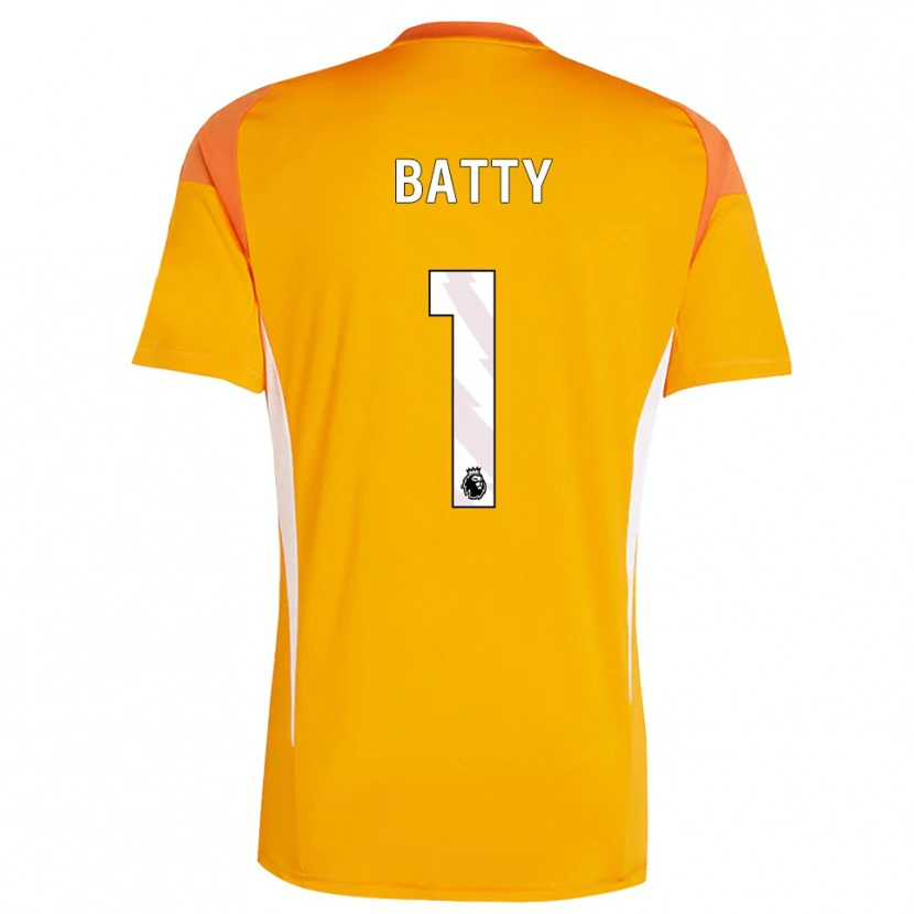 Danxen Dames Emily Batty #1 Oranje Wit Keepersshirt 2025/26 T-Shirt België