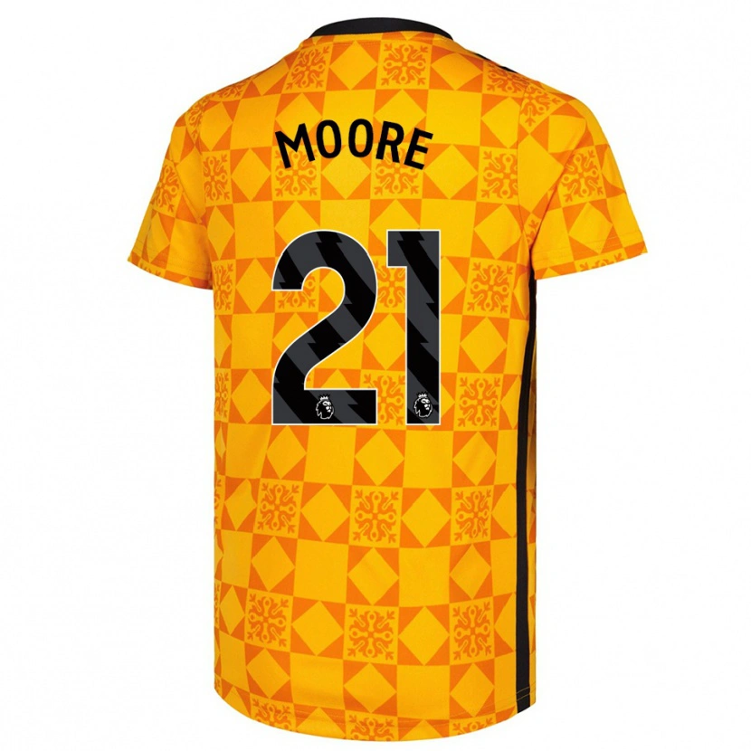 Danxen Dames Simon Moore #21 Geel Zwart Keepersshirt 2025/26 T-Shirt België