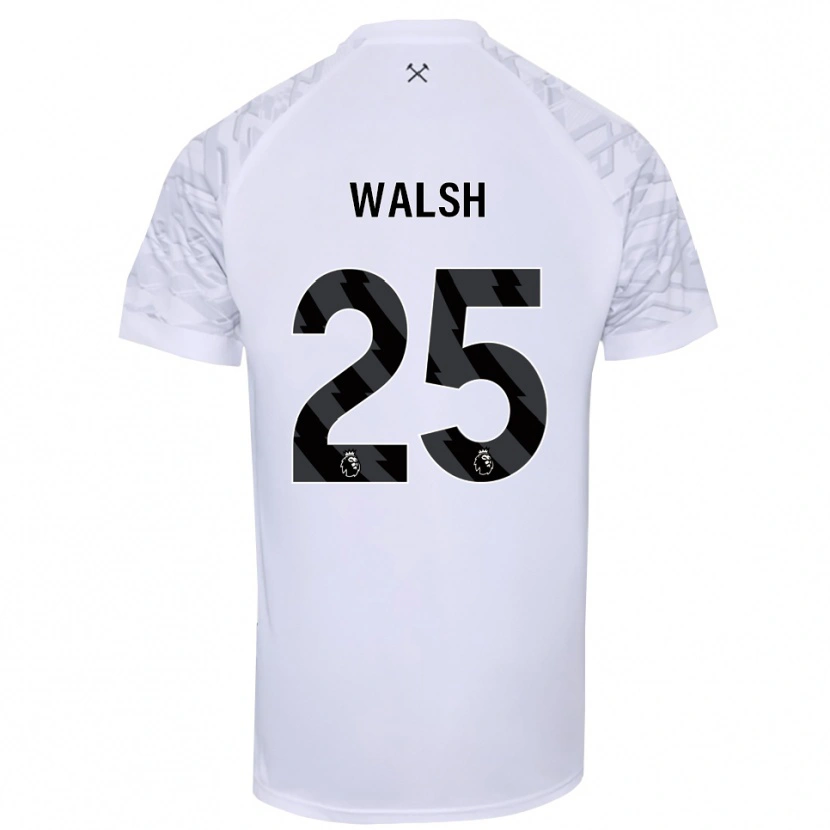 Danxen Dames Megan Walsh #25 Wit Zwart Keepersshirt 2025/26 T-Shirt België