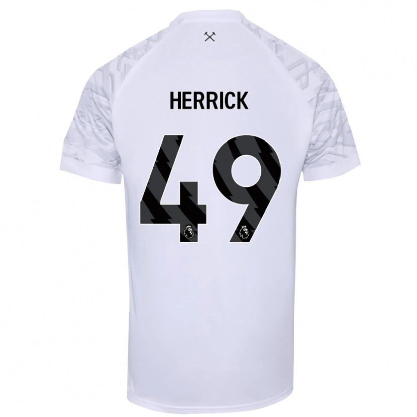 Danxen Dames Finlay Herrick #49 Wit Zwart Keepersshirt 2025/26 T-Shirt België